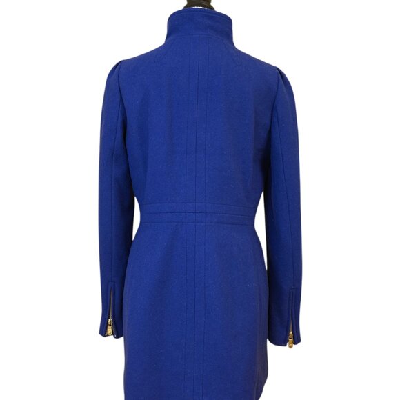 Banana Republic Cobalt Blue Wool Duffle Coat (S) - Picture 3 of 3